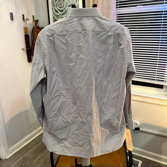 J.CREW Mens Dress Shirt Button Up Red White Blue Plaid Print Size Large 16 - 32 - Picture 2 of 6